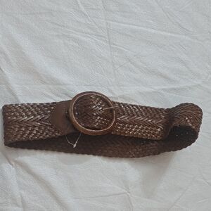 Vintage Brown Woven Belt